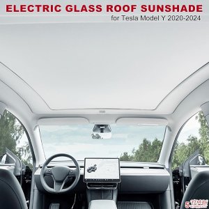 Model Y Electric Retractable Glass Roof Sunshade