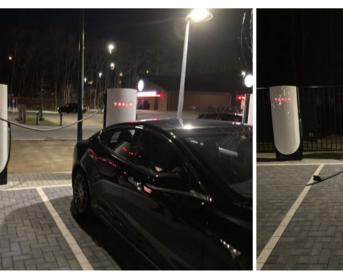 tesla supercharger amperage